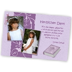 Danksagungskarten Kommunion Konfirmation